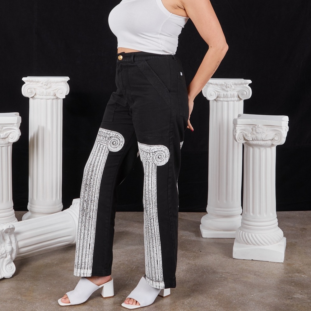 Big Bud Press Black Neoclassical Column Work Pants
